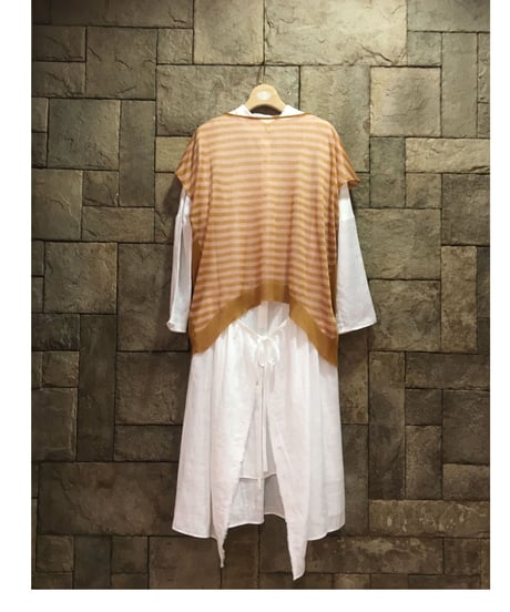 D-due Lab 972V Linen100%ドレス