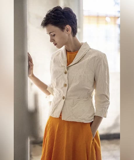 HannohWessel /バイオ&リサイクルコットンジャケット/Ivory