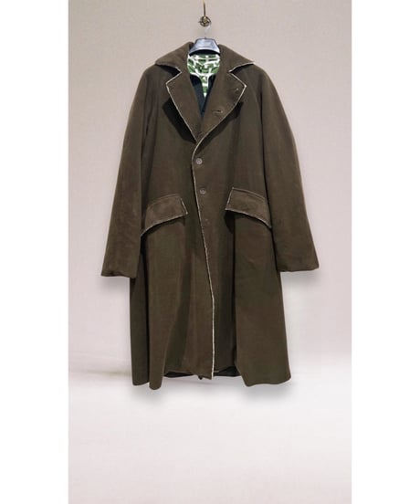 【残り僅か】Men's Hannoh wessel/ウール&カシミヤロングコート/Dark brown