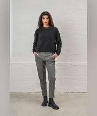 【残り僅か】MJ.Watson/カシミヤ混テディニット・トップス/チャコールグレー
