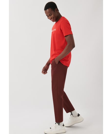 ［残り僅か］/Organic Cotton 100% ﾌｫﾛﾜｰｽﾞT-ｼｬﾂ/ﾚｯﾄﾞM