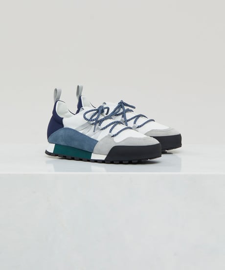 【残り僅か】CLOSED Unisex レースアップスニーカー/Blue slate