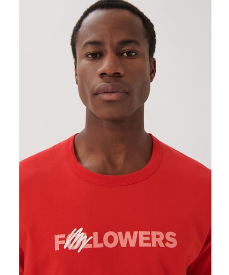 ［残り僅か］/Organic Cotton 100% ﾌｫﾛﾜｰｽﾞT-ｼｬﾂ/ﾚｯﾄﾞM