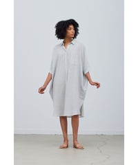 Boxy Stripe/Shirt Dress/Ocean