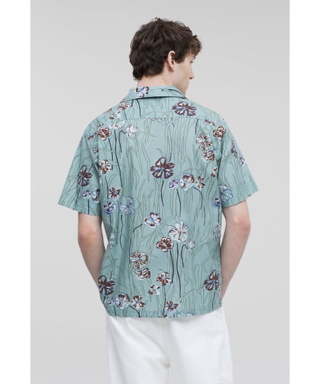 【残り僅か】CLOSED Men's/フラワープリントシャツ/Dried basil