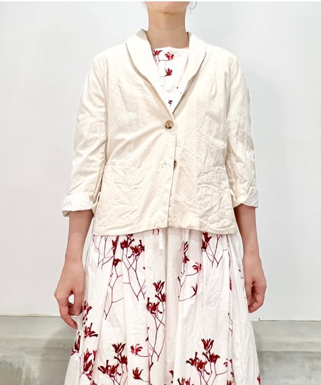 HannohWessel /バイオ&リサイクルコットンジャケット/Ivory