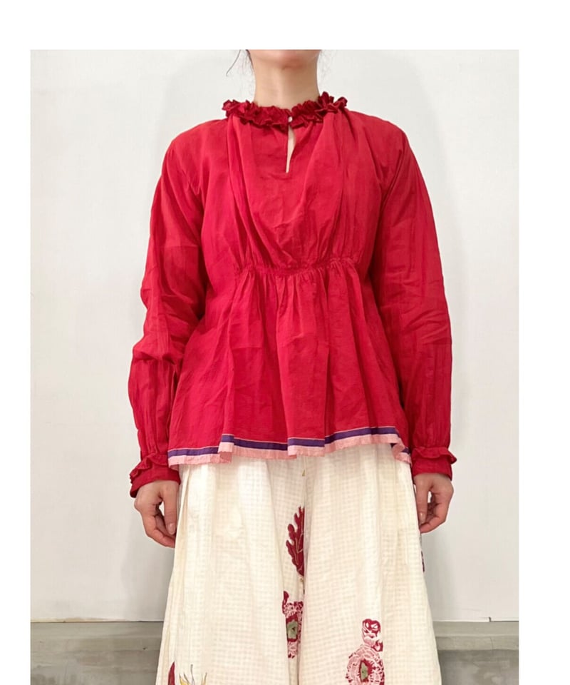 INJIRI シルク　絞り染め　シャツ　インジリ INJIRI シルク 絞り染め シャツ インジリ