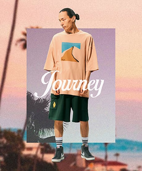 [残り僅か]Tee Library/OVER Tシャツ/ベージュ