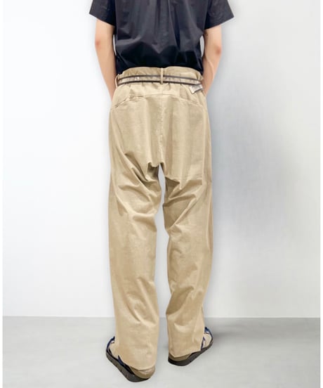 Men'sコットンストレッチパンツ/HannohWessel/ベージュ
