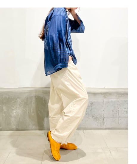 CLOSED/Organicコットンパンツ/Ivory・Navy