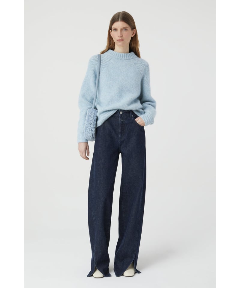 CLOSED/コットン＆アルパカクルーネックニット/2カラー | ETTA