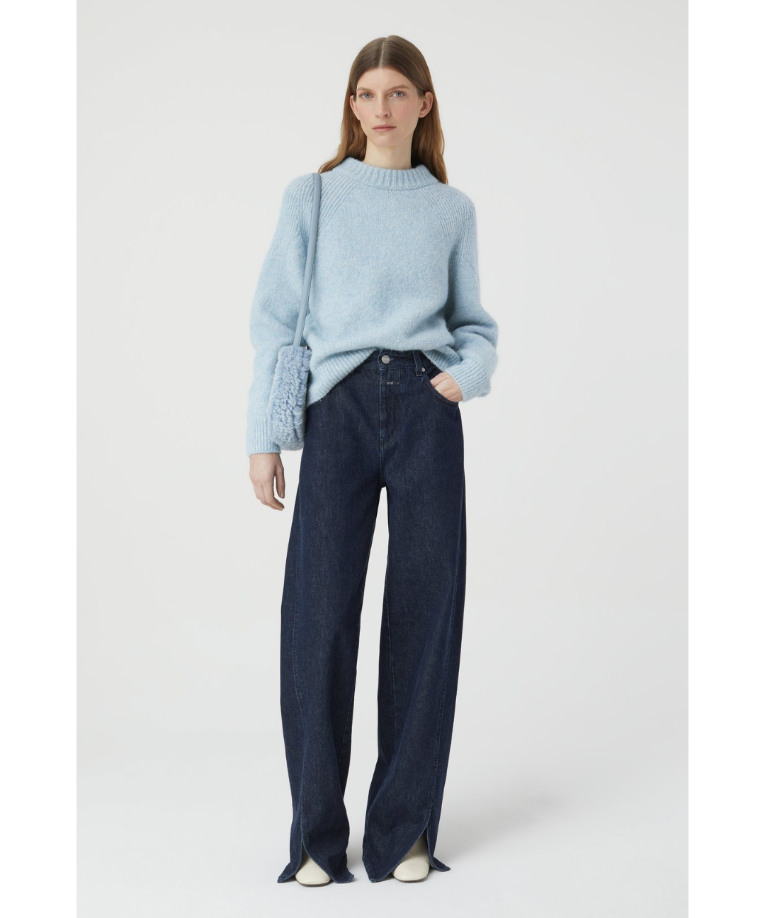 CLOSED/コットン＆アルパカクルーネックニット/2カラー | ETTA