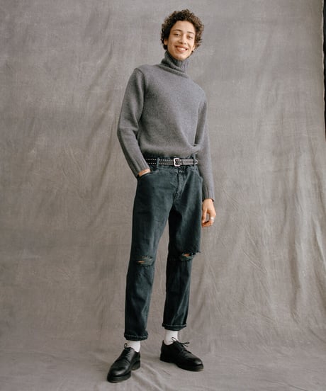CLOSED Men's/ﾆｰｶｯﾄｵﾌ・X-lentﾃｰﾊﾟｰﾃﾞﾆﾑ/ﾌﾞﾗｯｸ＆ｸﾞﾘｰﾝ