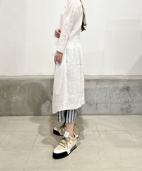 Hannoh wessel/コットンメタルパンツ/グレー＆ネイビー