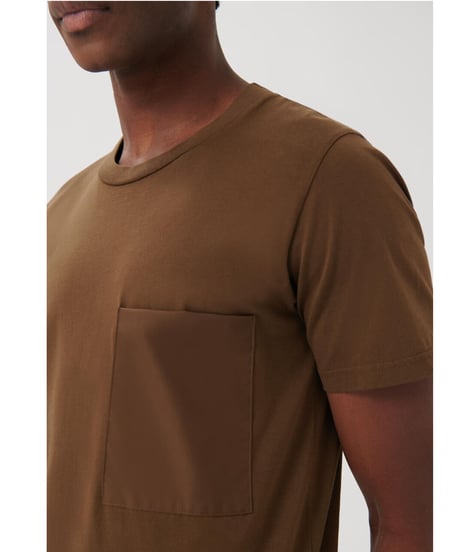 Loreak/Organic Cotton 100% ﾎﾟｹｯﾄT-ｼｬﾂ/ﾌﾞﾗｳﾝM