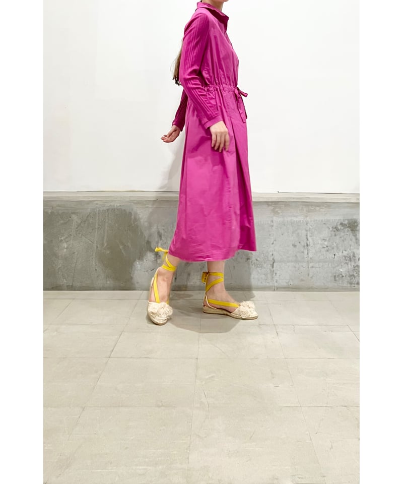 Lady'sコットンワンピース（マゼンタ)/HannohWessel 40 | ETTA