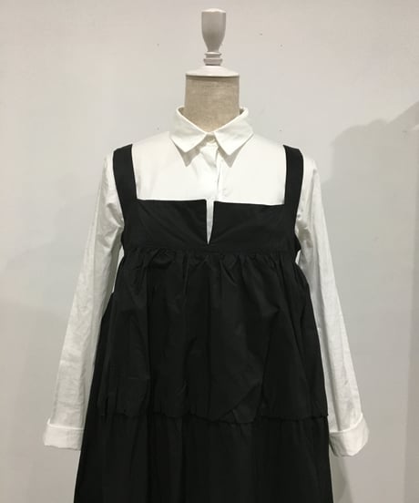 Les filles d'ailleurs／タフタ・ブラックドレス／ロング丈
