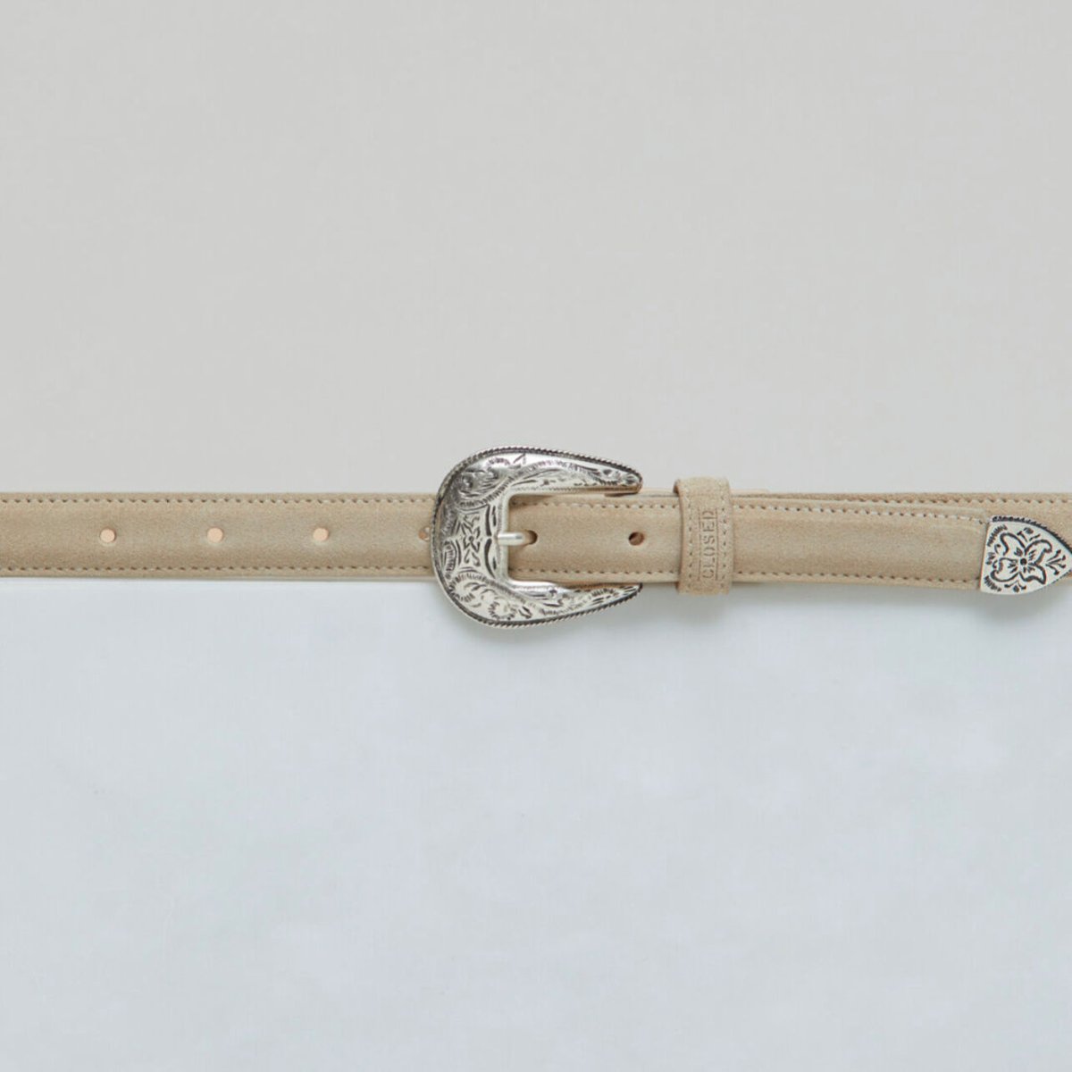 残り僅か］CLOSED Unisex ／ スエードコンチョベルト／Grain