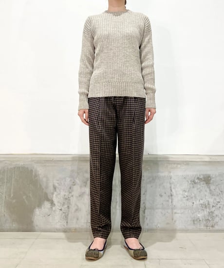 【残り僅か】Knit brary/the Ribbed Knit 100% Peruvian Highland wool