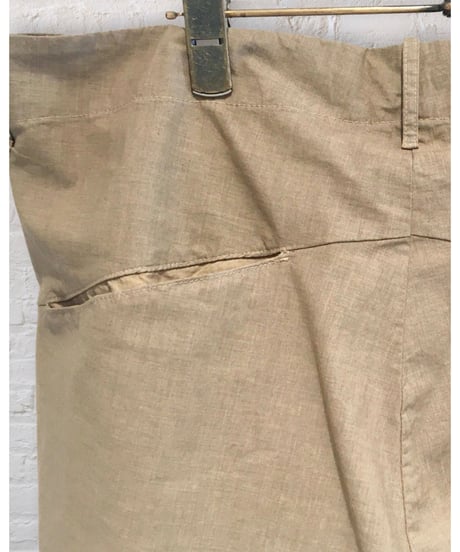 Men'sコットンストレッチパンツ/HannohWessel/ベージュ