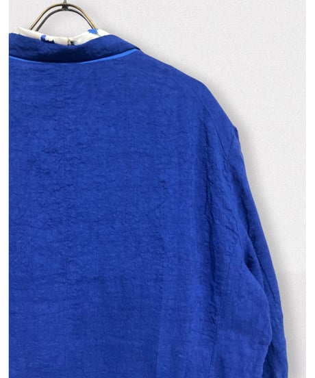 Men'sリネンジャケット/HannohWessel/ブルーネイビーストライプ