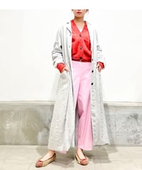HannohWessel /Lady'sブルーグレーチェックコート
