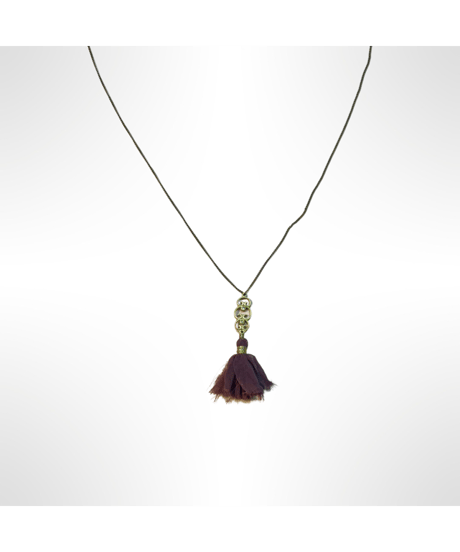 nina des criquets/シルクタッセル　ネックレス　51485