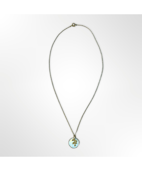 Mother of Pearl and Leaf ネックレス（シルバーチェーン）
