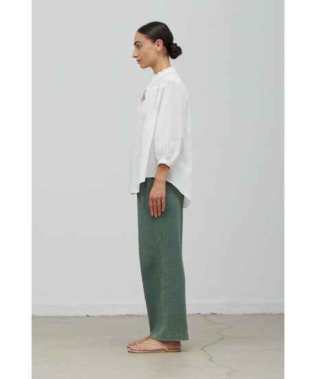 【残り僅か】Double Gauze/Washed Pant/Mineral green