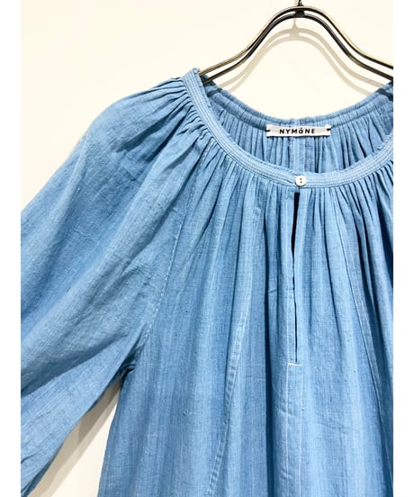 NY Mane/Kala cotton ミニドレス/Indigo