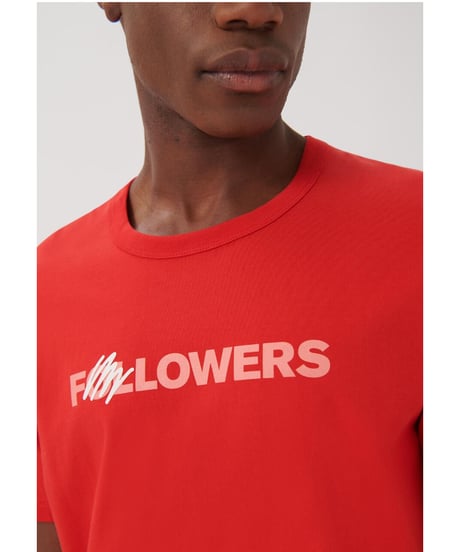 ［残り僅か］/Organic Cotton 100% ﾌｫﾛﾜｰｽﾞT-ｼｬﾂ/ﾚｯﾄﾞM