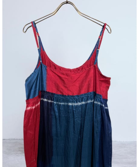 injiriシルク100％/Slip Dress/タイダイ染め