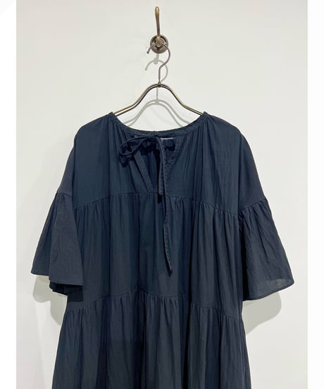 Cotton 100%/ティアードDress/Black