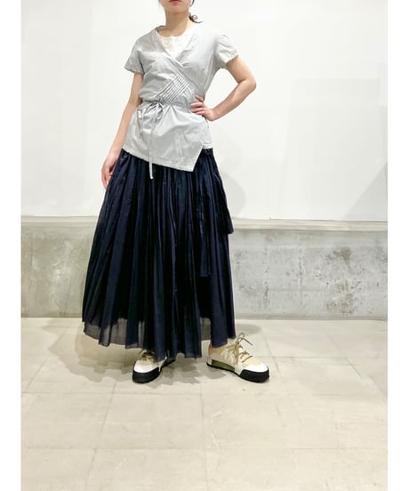 Lady'sコットンカシュクールシャツ(ローズ・グレー)/HannohWessel/38