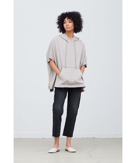 Box Big Tee フーディー/Cotton100%/Dust