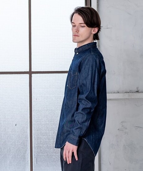 【残り僅か】CLOSED Men's/デニムシャツ/ダークブルー