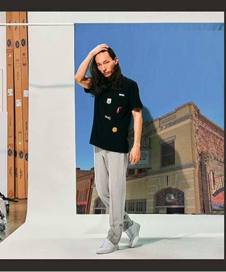 Tee Library/サイドジップスエットパンツ/グレー