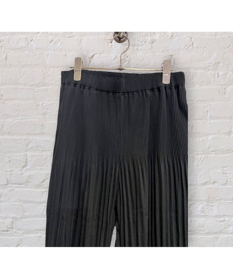 【残り僅か】Pleated Pants/Black ブラック