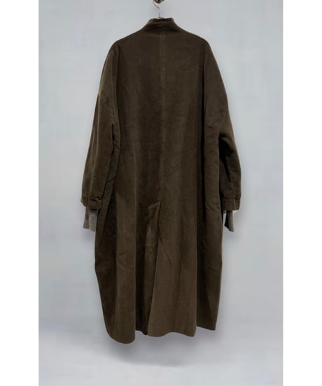 【残り僅か】Hannoh wessel/ウール&カシミヤロングコート/Dark brown