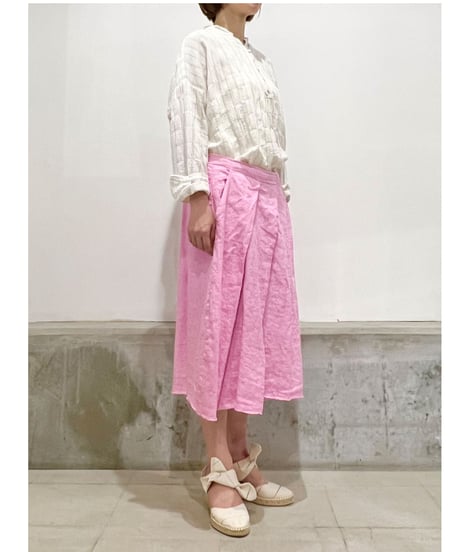 Lady'sリネンスカート(ローズ)/HannohWessel