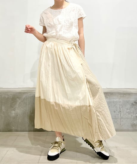 elsa esturgie/ｵｰｶﾞﾆｯｸｺｯﾄﾝ&ﾘﾈﾝｽｶｰﾄ/Beige