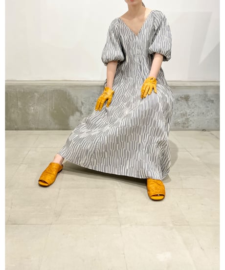 TEIJA/ドレス/ｺｯﾄﾝｽﾄﾗｲﾌﾟ・ﾌﾟﾘｰﾂ