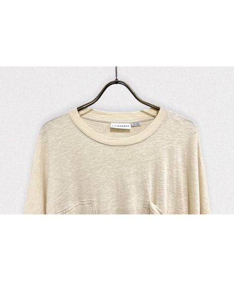 L.F MARKEY/クロップド・ポケットTEE/ベージュ