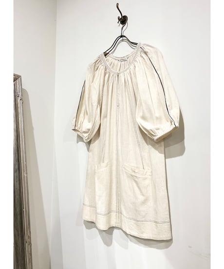 NY Mane/Kala cotton ミニドレス/Ecru