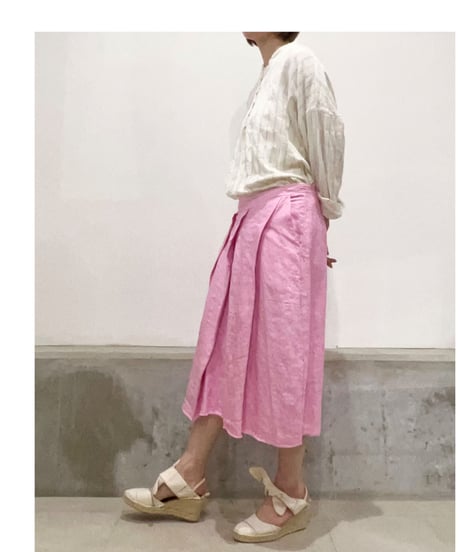 Lady'sリネンスカート(ローズ)/HannohWessel
