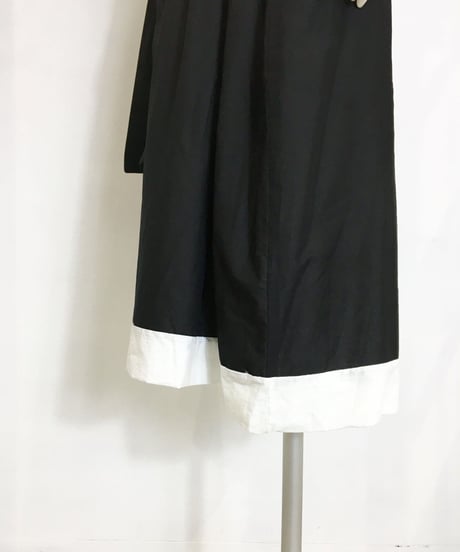 Lady'sコットンスカート（ブラック)/HannohWessel 36
