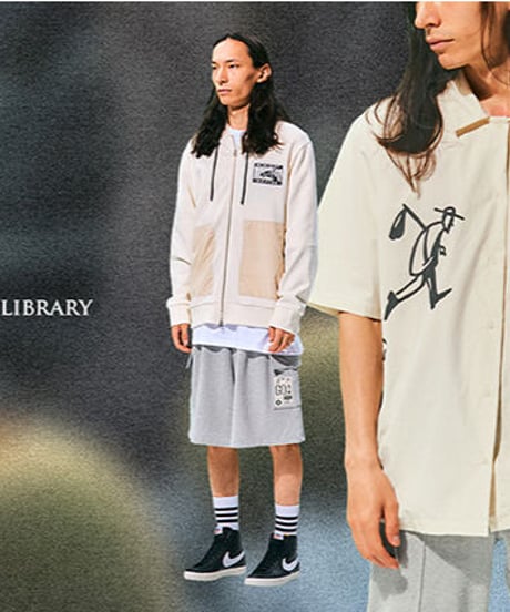 【残り僅か】Tee Library/フードジップスエットジャケット/エクリュ