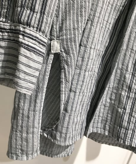 Men'sコットンストライプシャツ/HannohWessel/Mサイズ