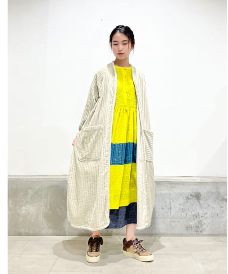 【残り僅か】elsa esturgie/ｺｯﾄﾝ100%ｺｰﾃﾞｭﾛｲｺｰﾄ/ﾗｲﾑｸﾞﾘｰﾝ