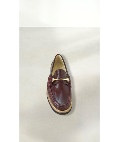 【残り僅か】BIANCA/エナメルレザーシューズ/Wine